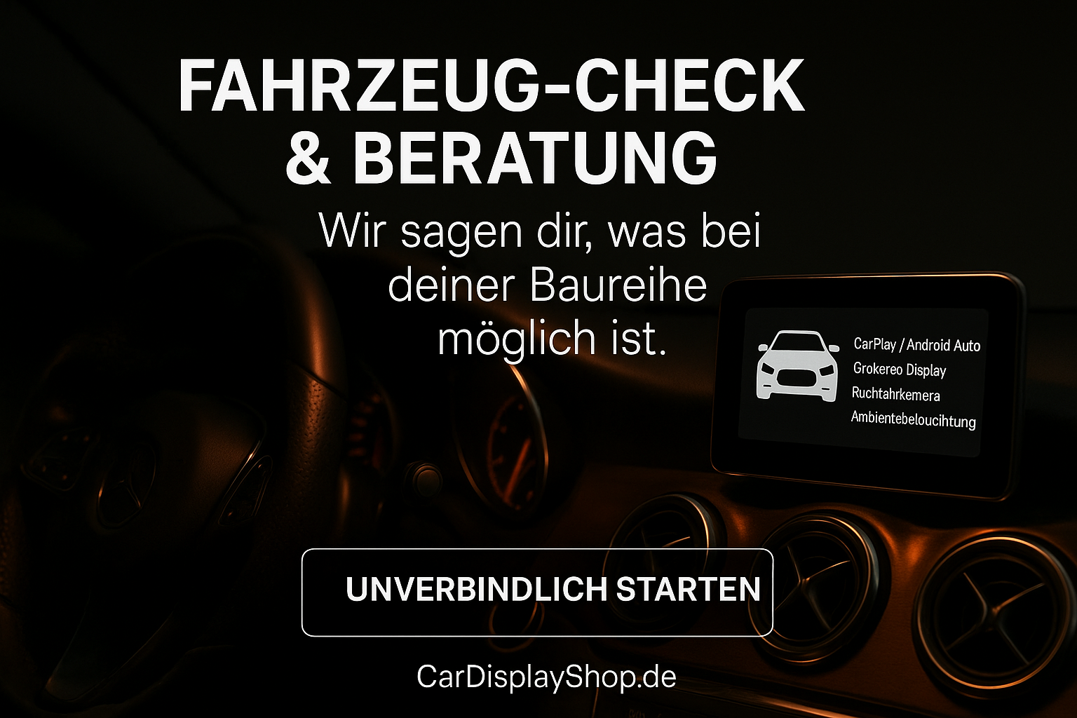 Fahrzeug-Check & Beratung – wir sagen dir, was bei deiner Baureihe möglich ist.