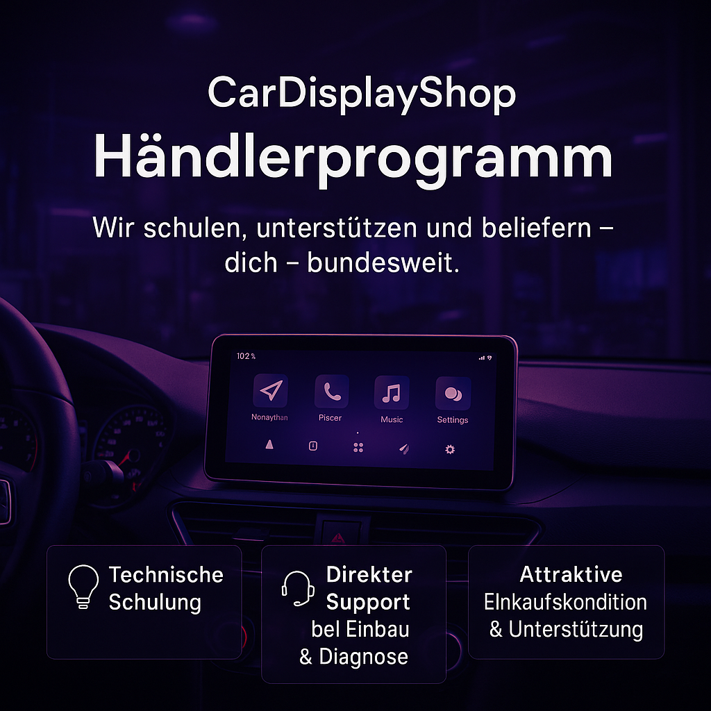 CarDisplayShop Händlerprogramm – wir schulen, unterstützen und beliefern dich bundesweit.