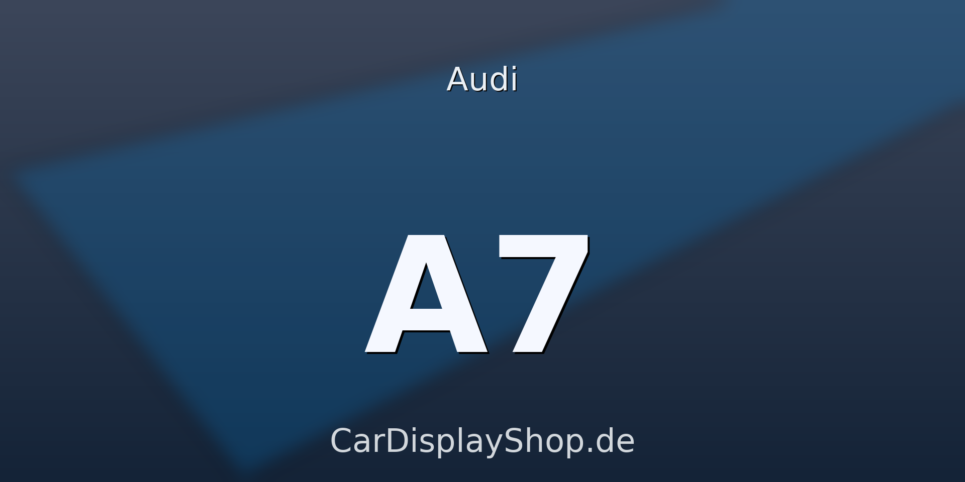 A7 Sportback / S7 / RS7
