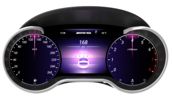 Digitales Dashboard 3,4