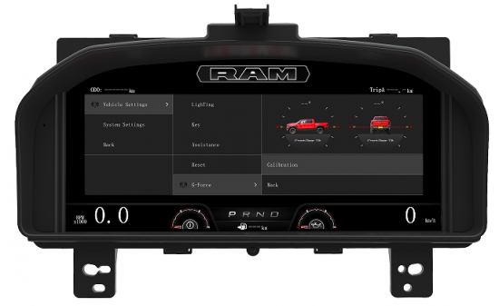 Digitales Dashboard – Plug & Play für Dodge RAM 2008--2012 – Austausch gegen Originaltacho