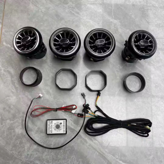 Preview: 4er Set beleuchtete Luftdüsen – 64 Farben – Mercedes Sprinter Ambientebeleuchtung