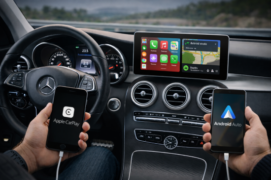 Apple-CarPlay & Android-Auto für Mercedes GLC X253 (Nachrüstung)