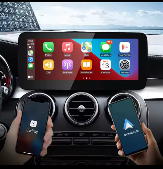 10,25 Für Mercedes W205 NTG5x Android 14 Touchscreen GPS Navi mit CarPlay & Android Auto – Produktbild