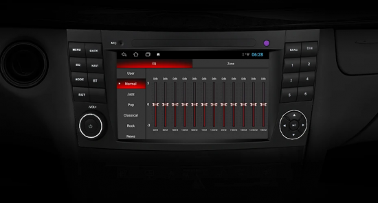 Für Mercedes Benz E Klasse W211 2Din Android Bluetooth Lautsprecher GPS Navigation Carplay Auto Video Player – Ansicht 1