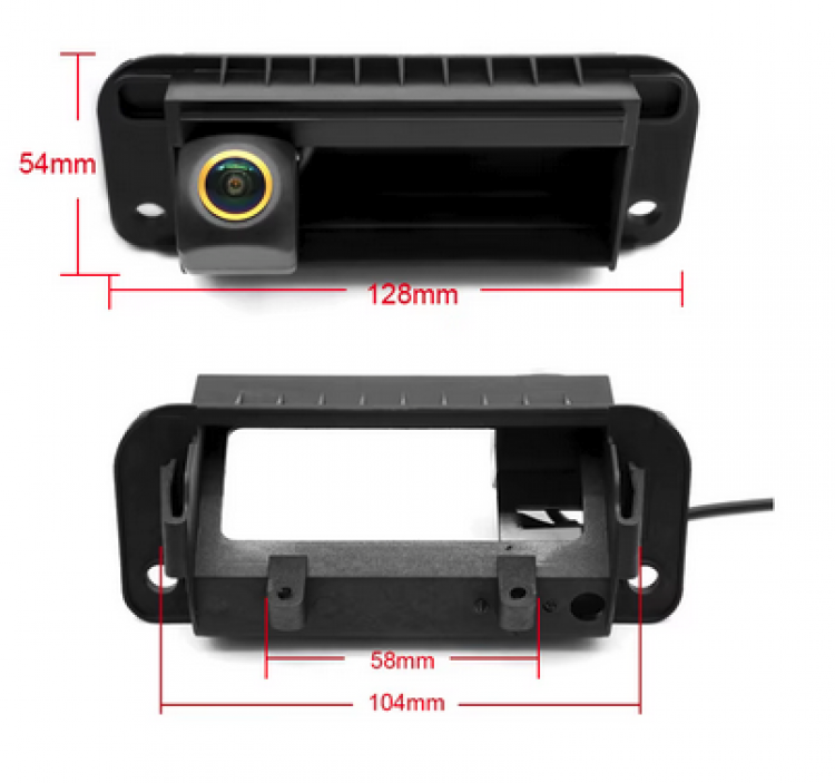 Mercedes C W204 Rückfahrkamera Griffleiste AHD 1080P / Nachrüstung Kamera