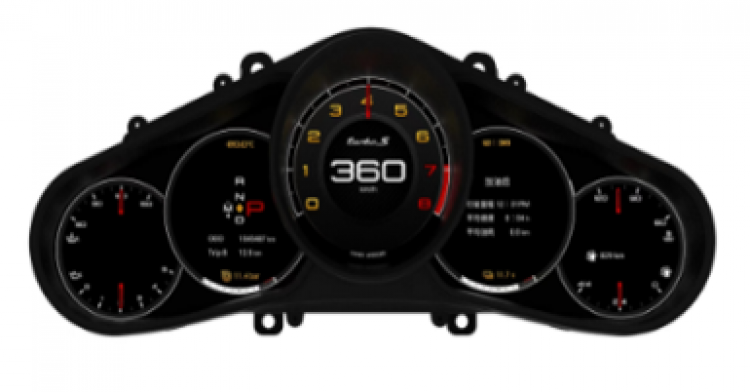 7,1"" Digitaler Tacho – Panamera（2010-2015Year