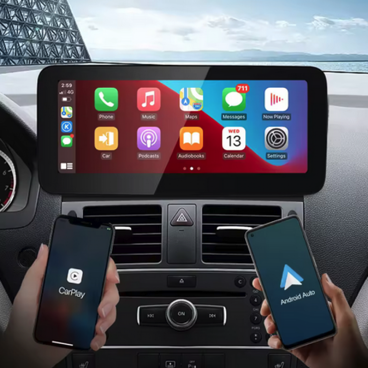 10,25 Für Mercedes W204 NTG4 Android 14 Touchscreen GPS Navi mit CarPlay & Android Auto – Ansicht 2