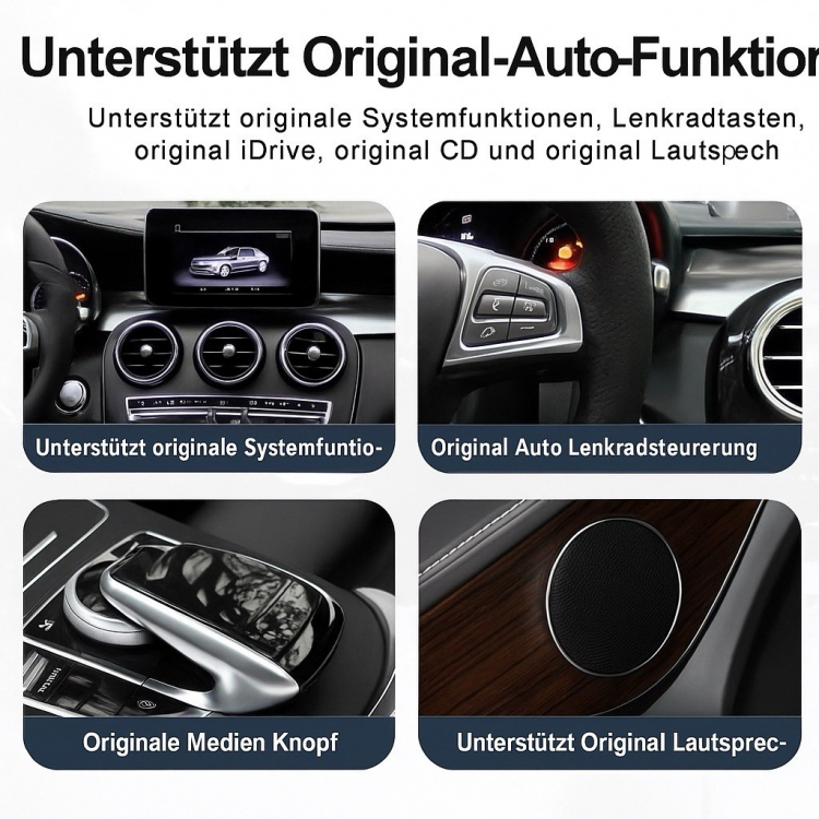 10,25 Für Mercedes W205 NTG5x Android 14 Touchscreen GPS Navi mit CarPlay & Android Auto – Ansicht 1