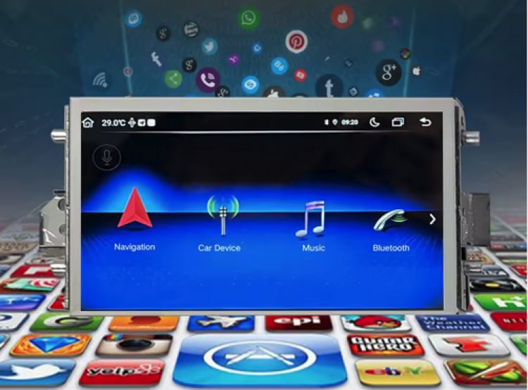 7" Android Display Mercedes W212 NTG4 CarPlay & Android Auto Navigation Touchscreen W212 2009-2012